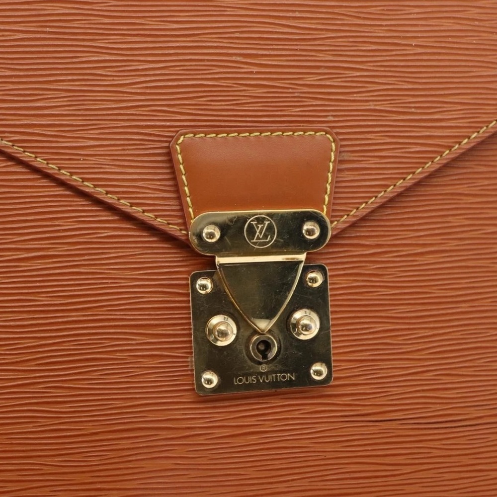 LOUIS VUITTON Ambassador Cipango Gold Epi Leather Business Briefcase Laptop Bag - Picture 2 of 14